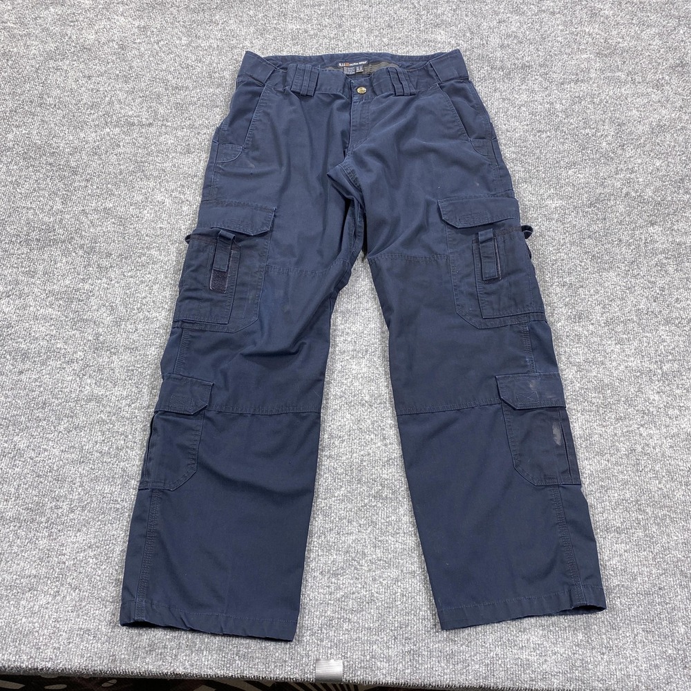 5.11 Tactical Pants Womens 14 Blue Taclite EMS Cargo Ripstop Workwear 64369